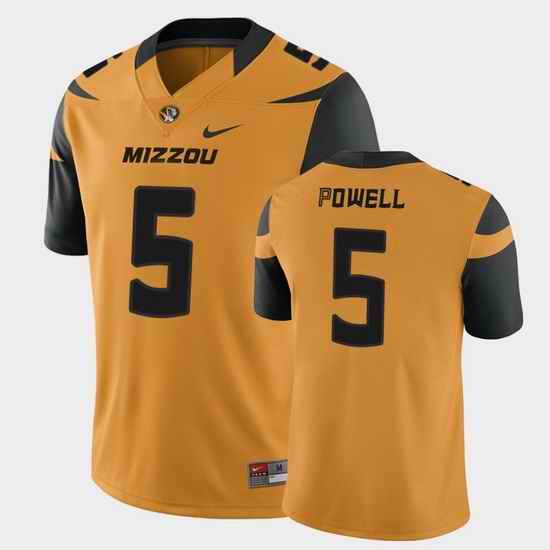 Men Missouri Tigers Taylor Powell College Football Gold Game Jersey